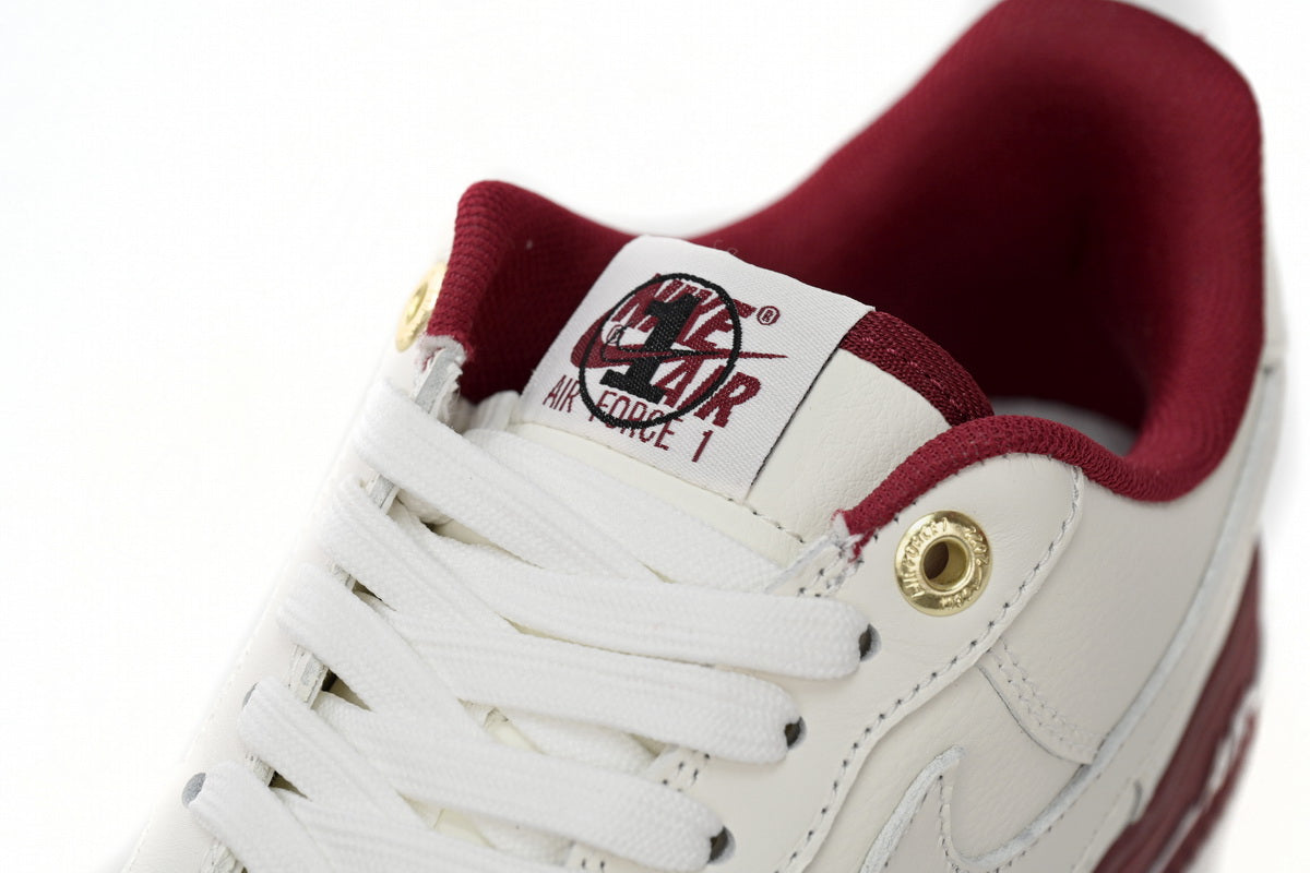 Nike Air Force 1 Low Bej Roșu - prezentare produs