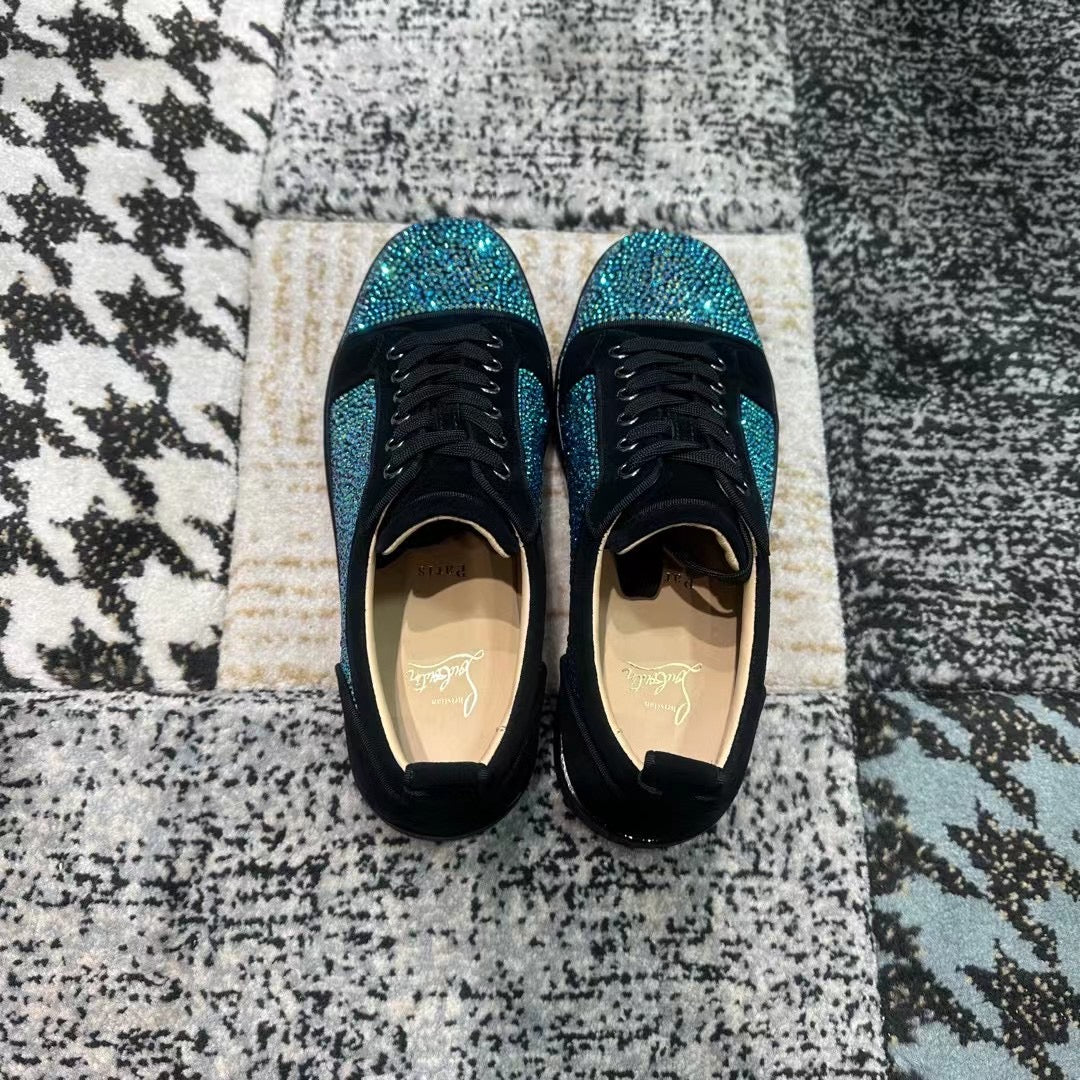 Christian Louboutin Turquoise Diamonds Low - prezentare produs