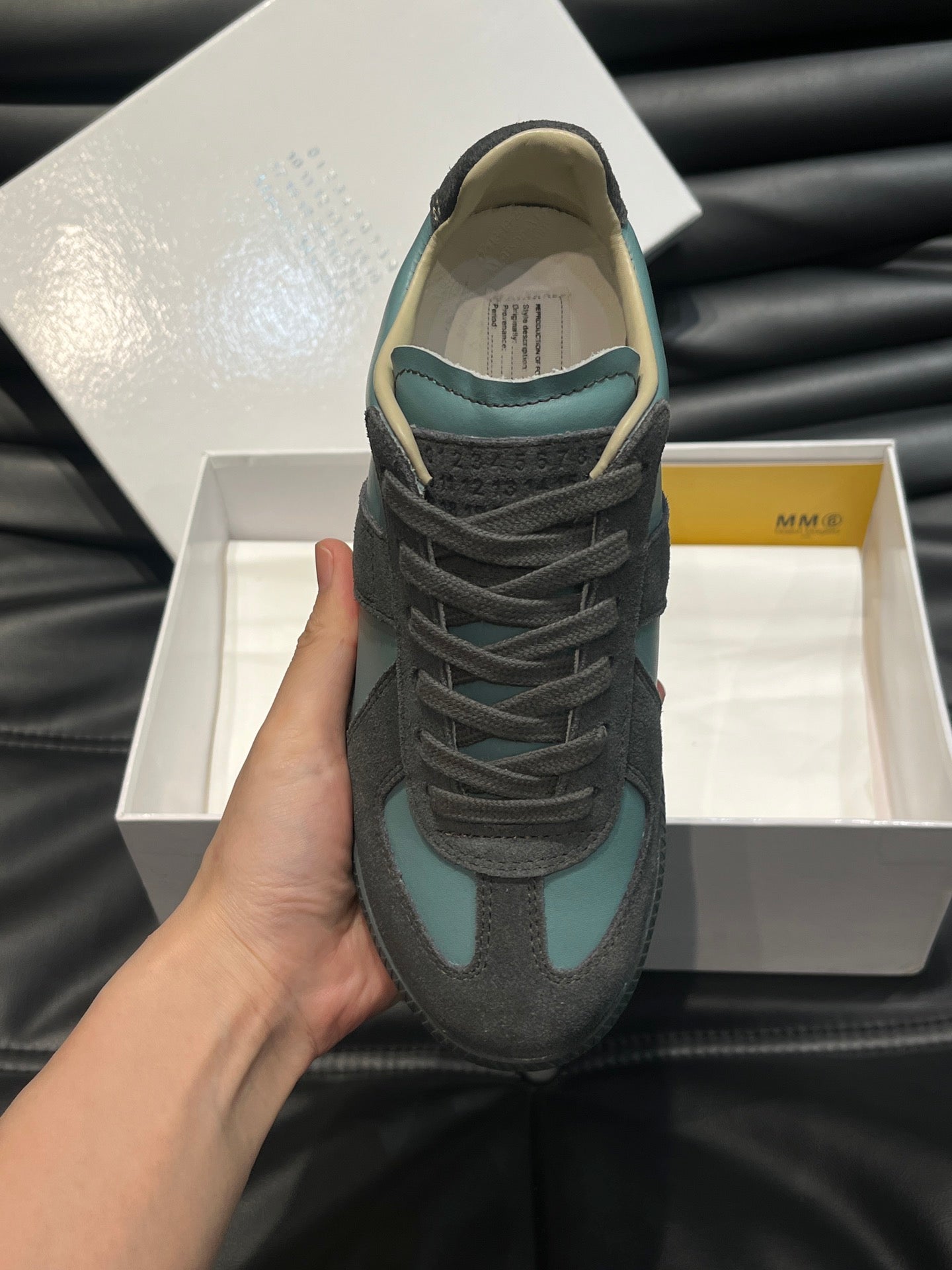 Maison Margiela Pantofi sport Turquoise - prezentare produs