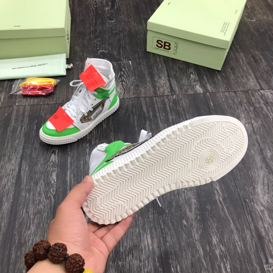 Off-White Court 3 0 Alb Verde - prezentare produs