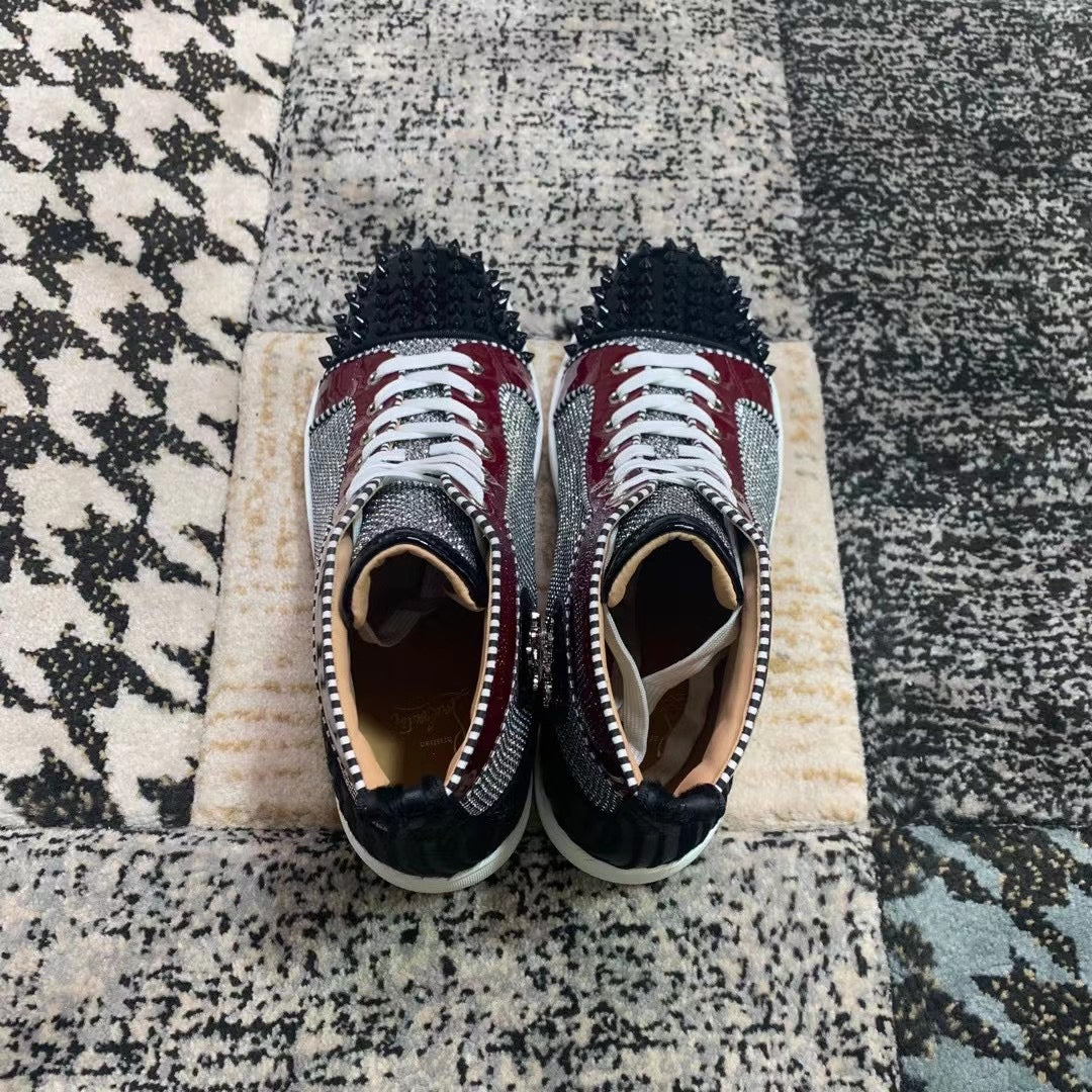 Christian Louboutin High Bordo Negru - prezentare produs