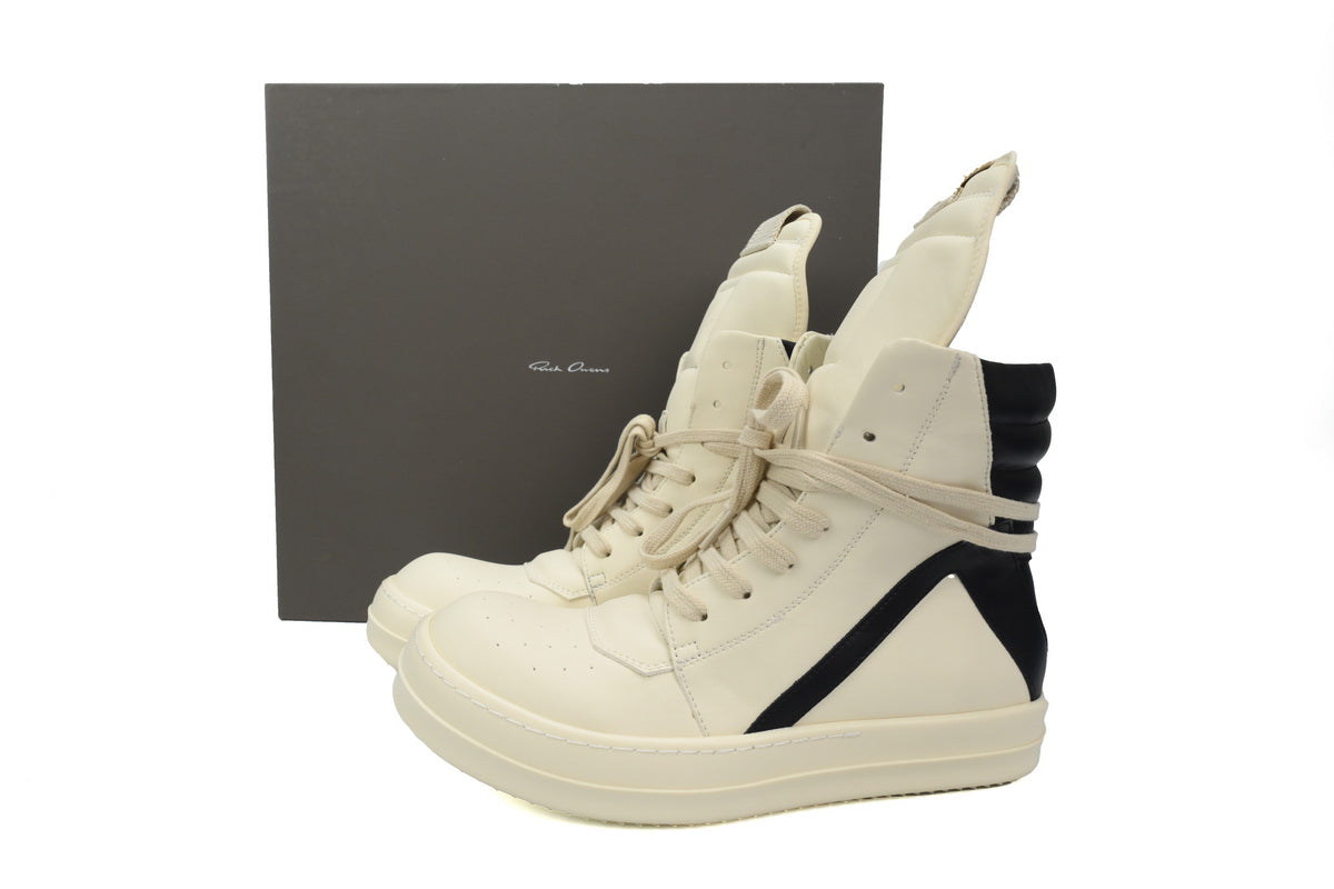 Rick Owens Geobasket Milk Negru - prezentare produs