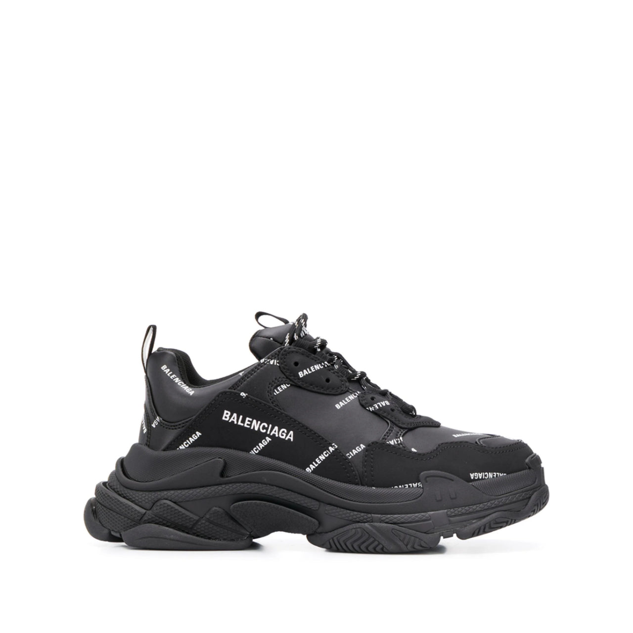 Balenciaga Black Allover Logo - Tgjiuplug