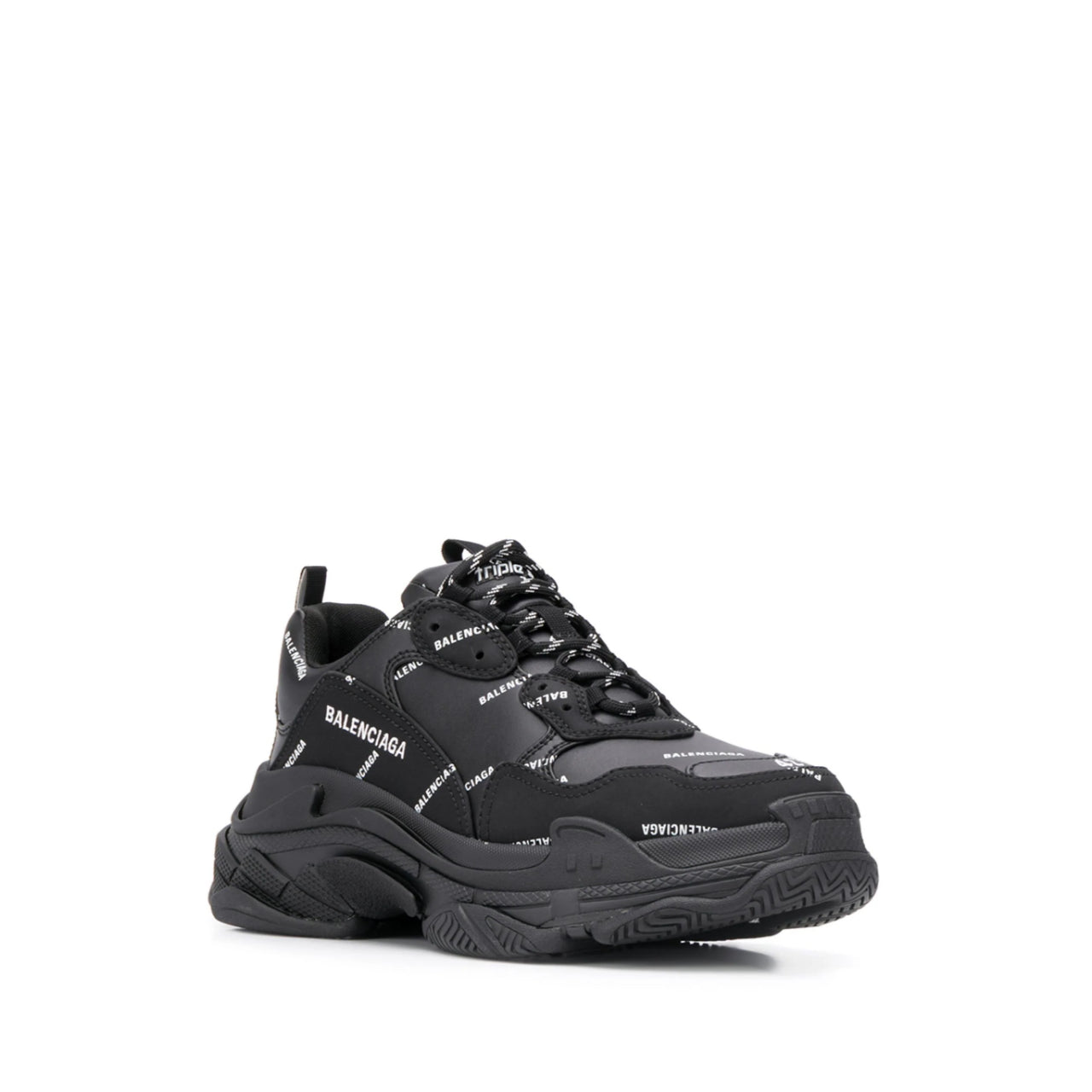 Balenciaga Black Allover Logo - Tgjiuplug
