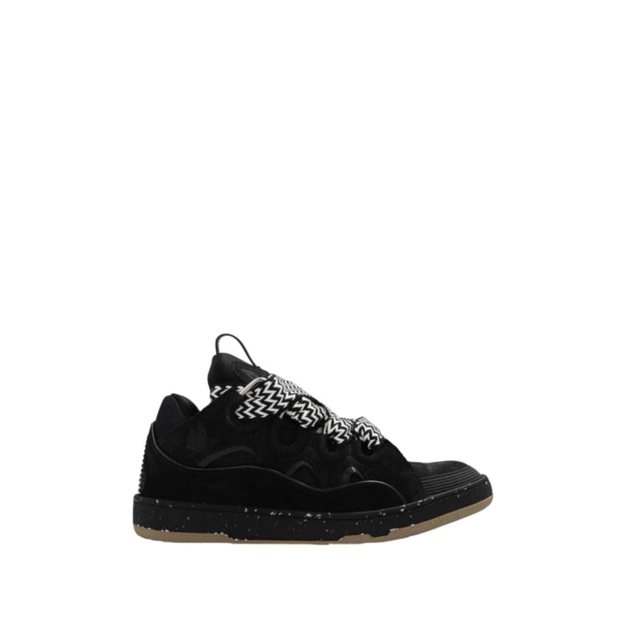 Lanvin Curb Lace Up Low Top Black - Tgjiuplug