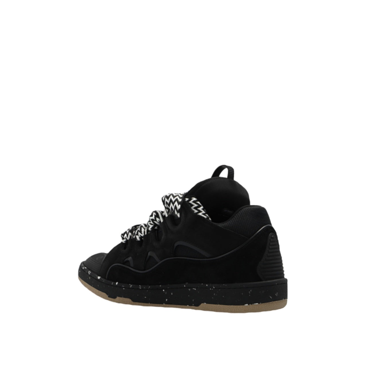 Lanvin Curb Lace Up Low Top Black - Tgjiuplug
