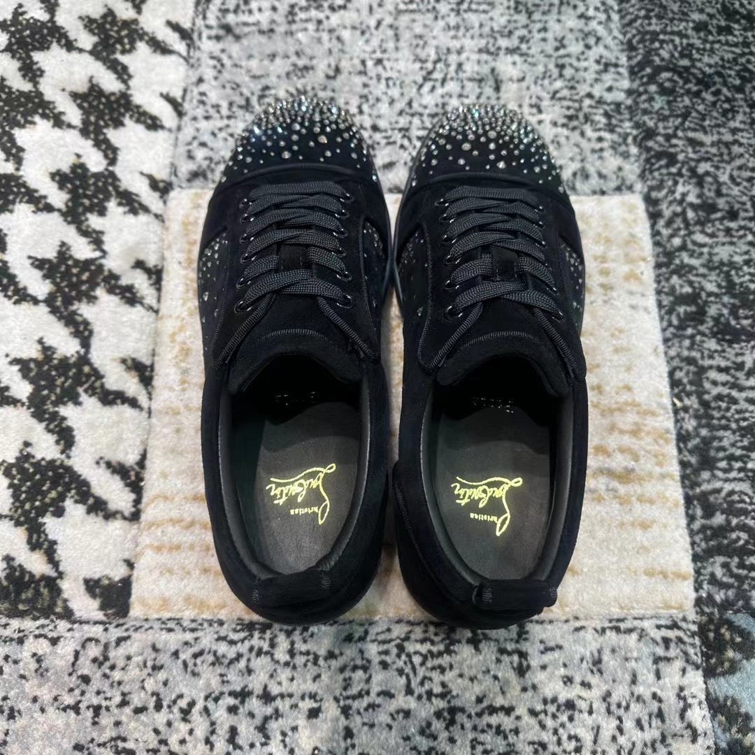 Christian Louboutin Negru Argintiu Diamonds - prezentare produs