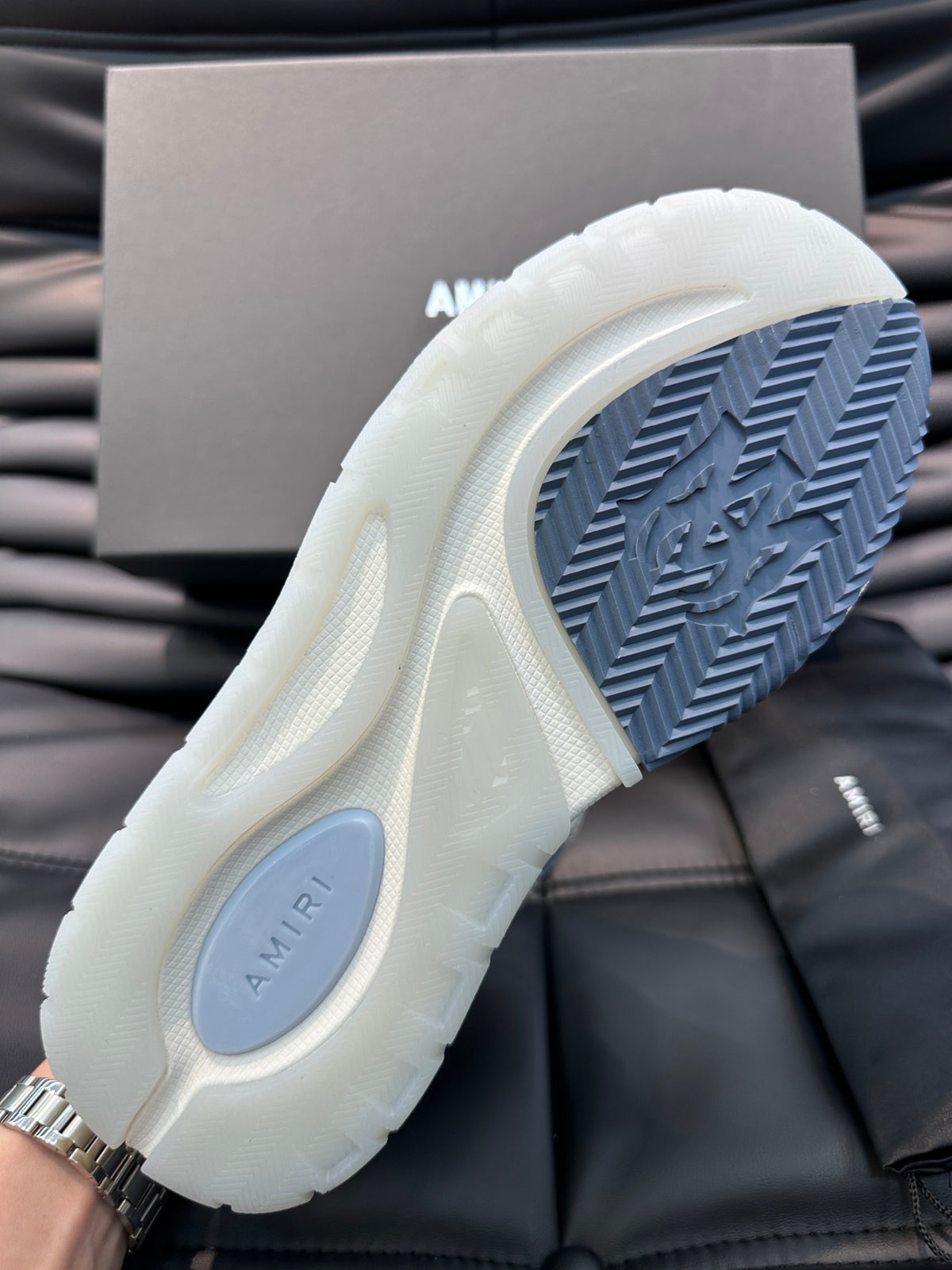 Amiri Ma 1 Baby Albastru Diamonds Custom New Colecție - prezentare produs