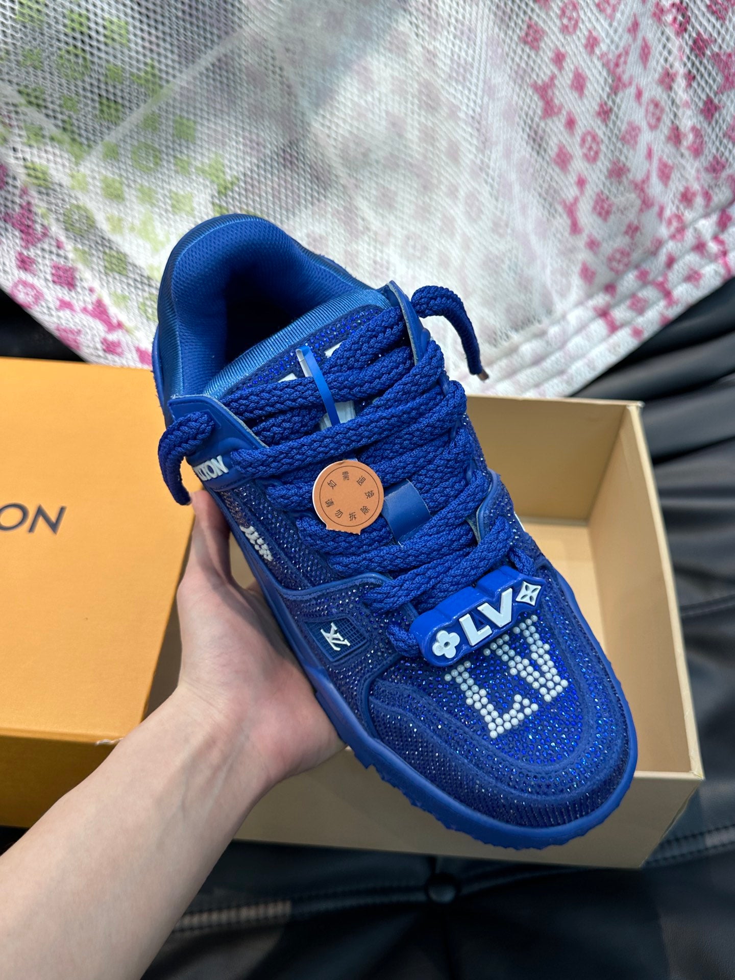 Louis Vuitton LV Pantofi sport Maxi Albastru Stones - prezentare produs