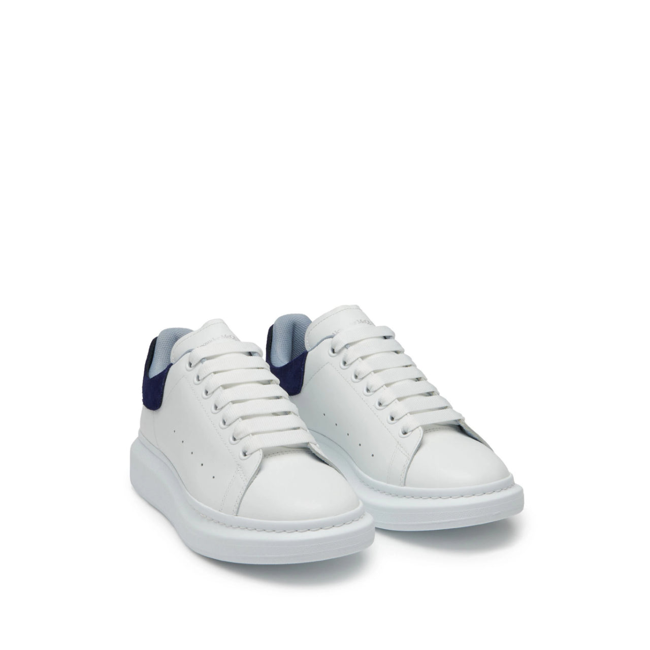 Alexander McQueen Oversized Sneaker 'White Navy Blue' - Tgjiuplug
