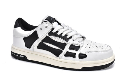 Amiri Skeleton Low Alb Negru - prezentare produs
