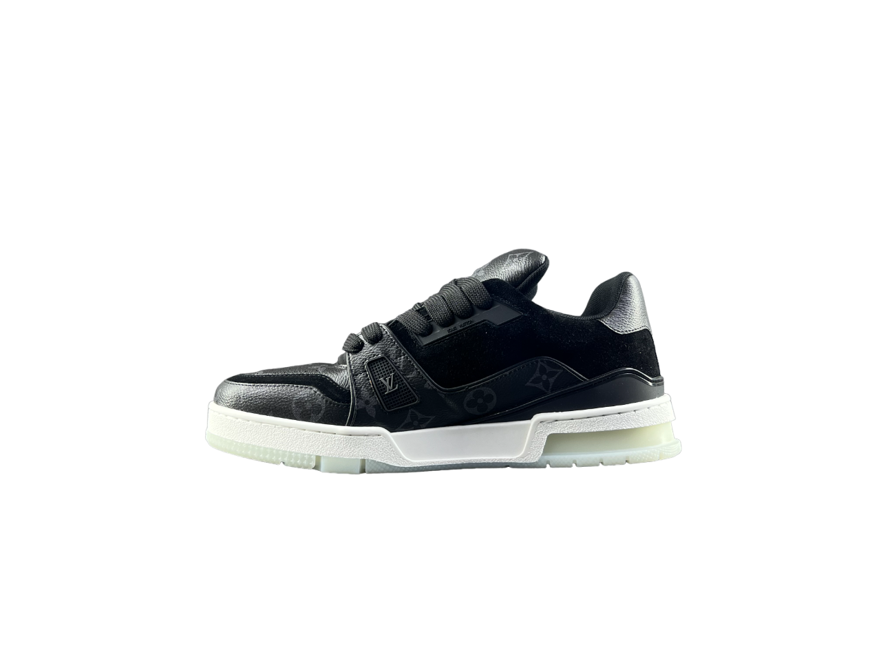 Louis Vuitton LV Trainers Negru Alb Sole - prezentare produs