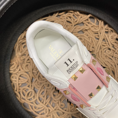 Valentino Rockstud Light Roz Auriu Pantofi sport - prezentare produs
