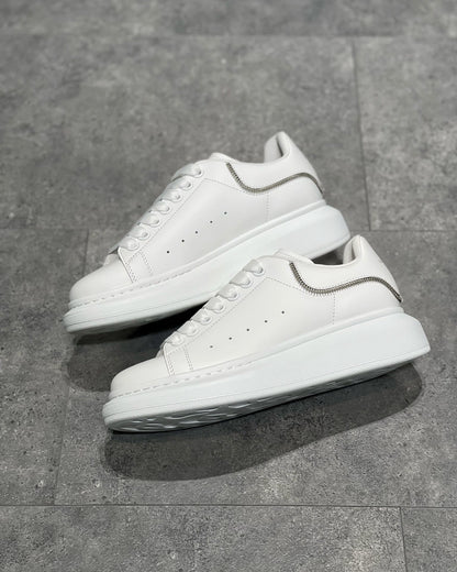 Alexander McQueen Alb Zip Pantofi sport - prezentare produs