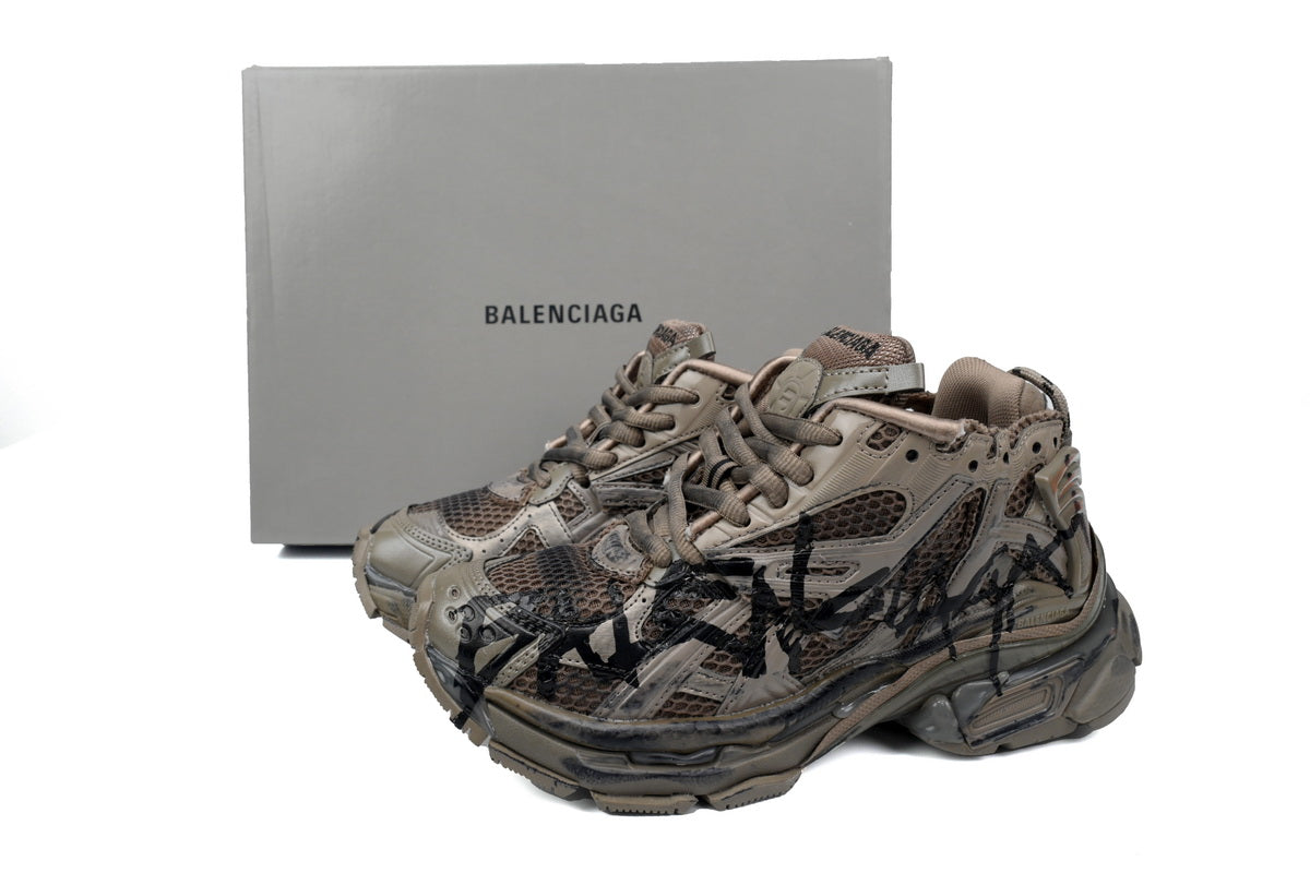 Balenciaga Runner Maro Grafitti Pantofi sport - prezentare produs