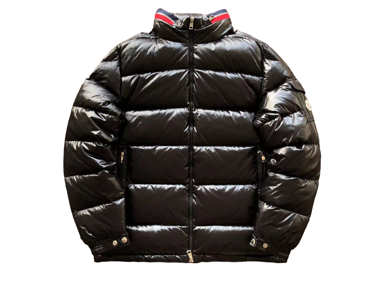 Moncler Geacă Negru Verde - prezentare produs