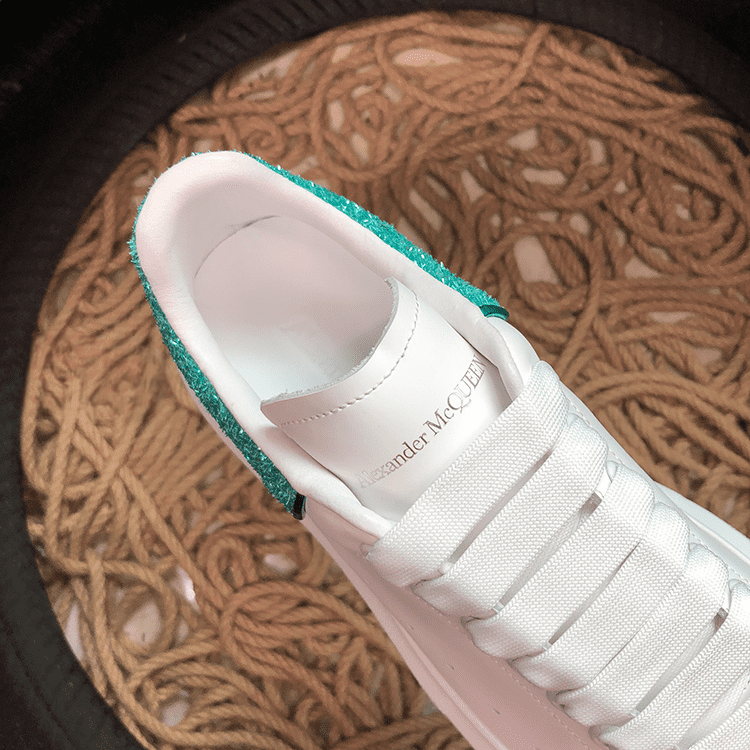 Alexander McQueen Alb Turquoise Pantofi sport - prezentare produs