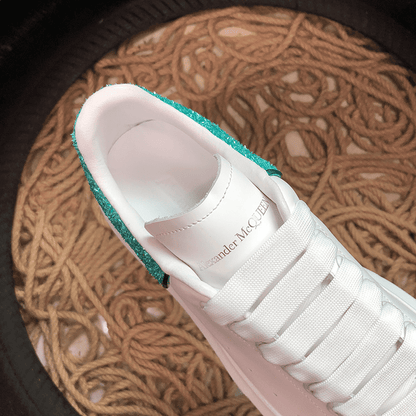 Alexander McQueen Alb Turquoise Pantofi sport - prezentare produs