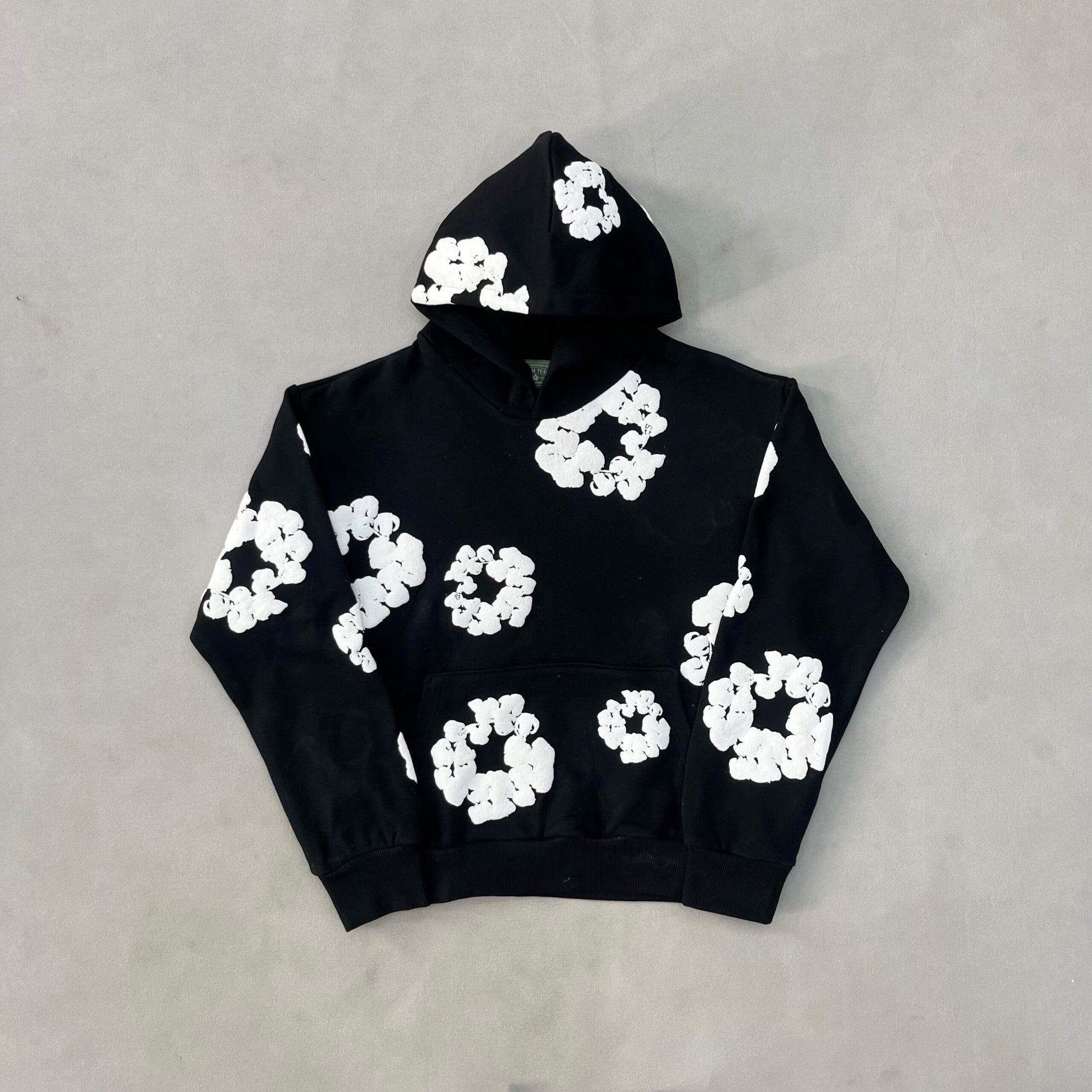 Denim Tears Hanorac Negru Alb - prezentare produs