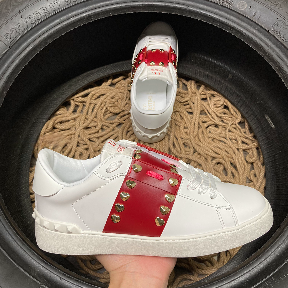 Valentino Rockstud Roșu Alb - prezentare produs