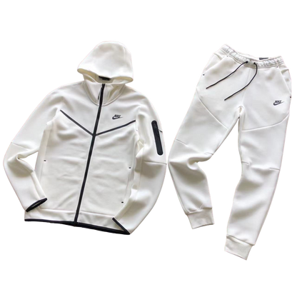 Nike Tech Fleece Full Alb Fleece - prezentare produs