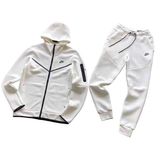 Nike Tech Fleece Full Alb Fleece - prezentare produs