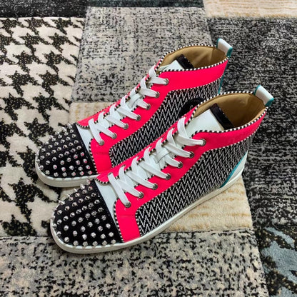 Christian Louboutin High Negru Roz - prezentare produs