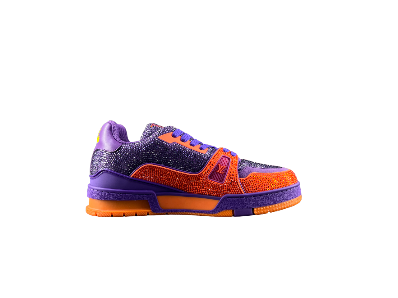 Louis Vuitton LV Pantofi sport Portocaliu Violet Diamonds Luxury Ediție - prezentare produs