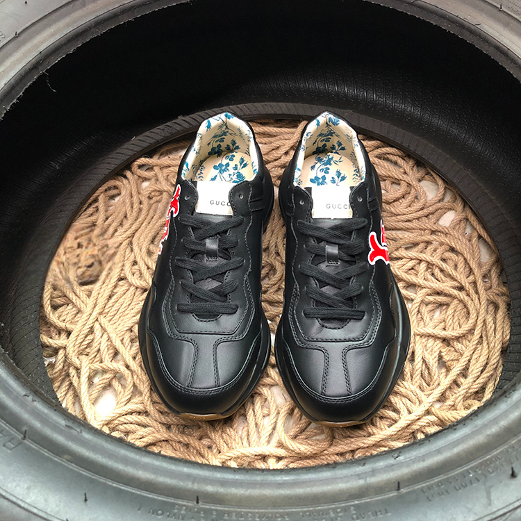 Gucci Rython Negru La Pantofi sport - prezentare produs
