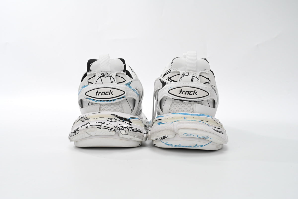 Balenciaga Track Alb Graffiti Pantofi sport - prezentare produs