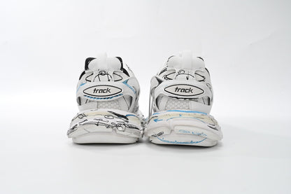 Balenciaga Track Alb Graffiti Pantofi sport - prezentare produs
