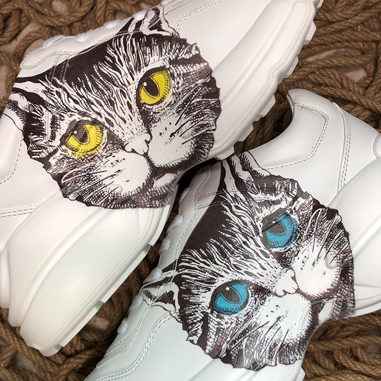 Gucci Rython Alb Cat Pantofi sport - prezentare produs