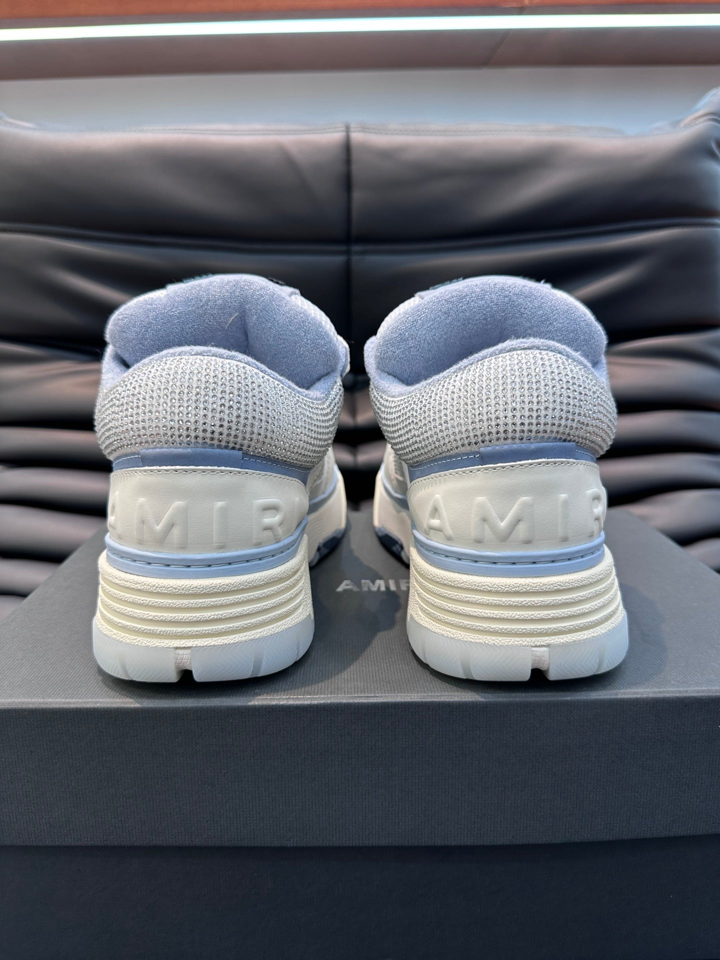 Amiri Ma 1 Baby Albastru Diamonds Custom New Colecție Pantofi sport - prezentare produs