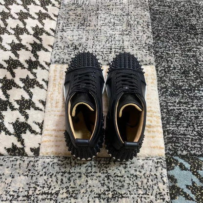 Christian Louboutin Full Negru Spikes High - prezentare produs