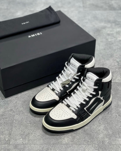 Amiri Skeleton High Top Negru Alb Pantofi sport - prezentare produs