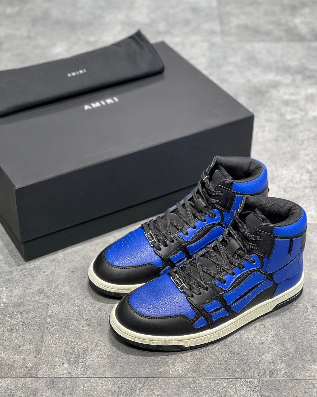 Amiri Skeleton High Top Negru Albastru Pantofi sport - prezentare produs