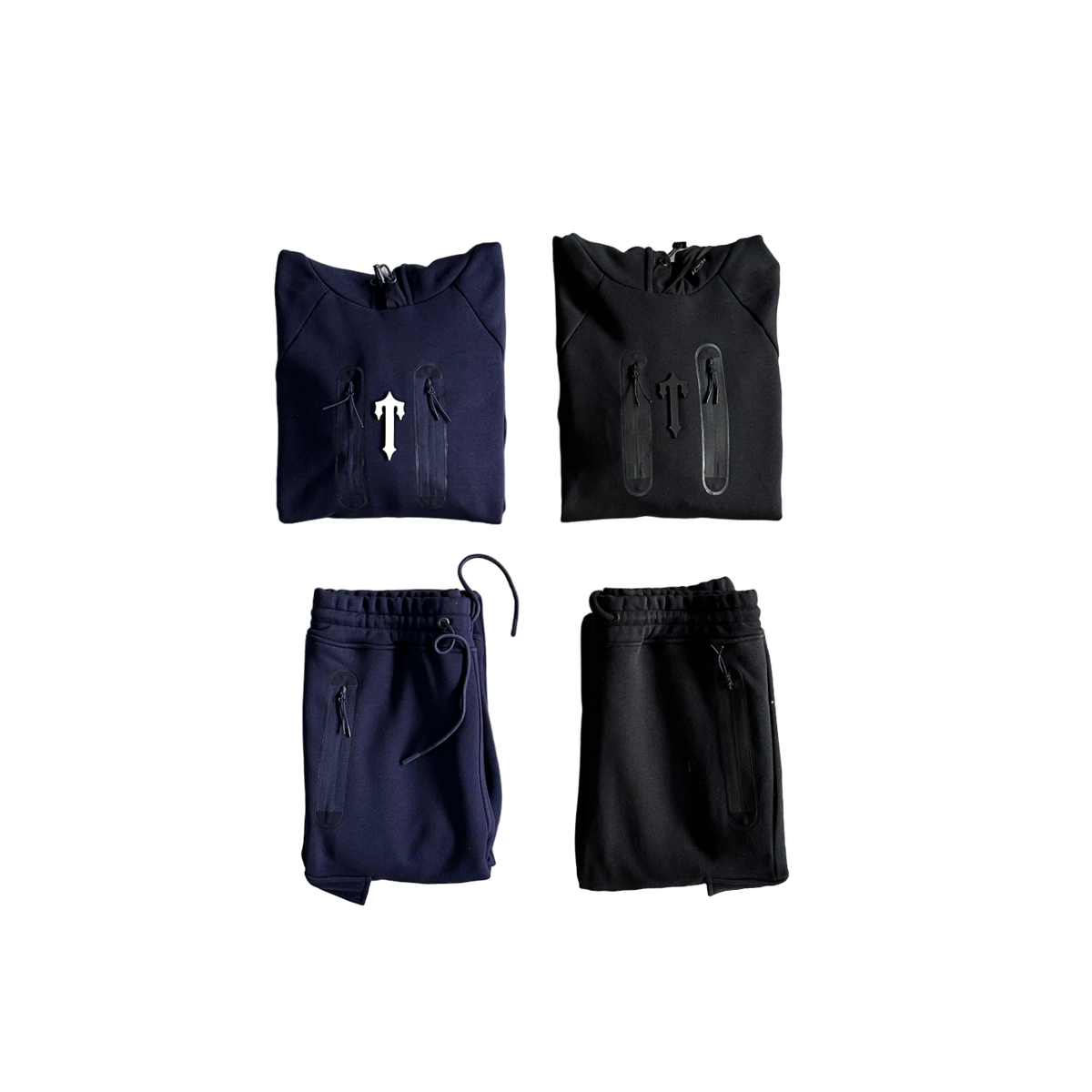 Trapstar Tech Zip Trening Albastru Negru - prezentare produs
