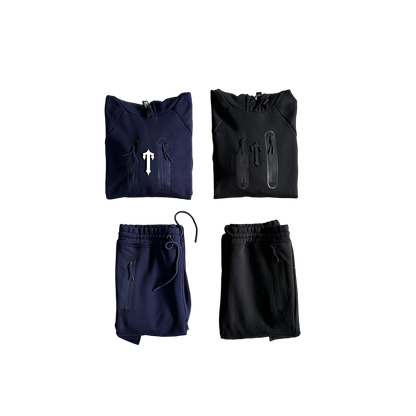 Trapstar Tech Zip Trening Albastru Negru - prezentare produs