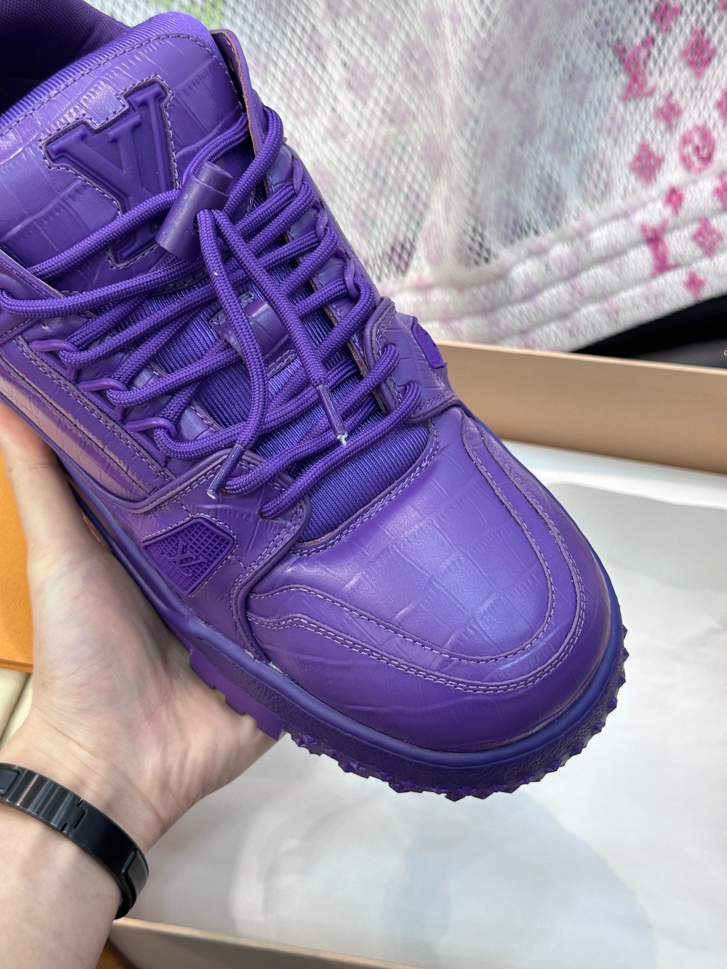 Louis Vuitton LV Trainers Maxi Violet - prezentare produs