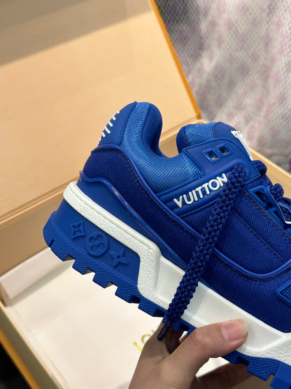 Louis Vuitton LV Pantofi sport Maxi Albastru Pânză - prezentare produs