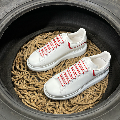 Alexander McQueen Roșu Alb Pantofi sport - prezentare produs