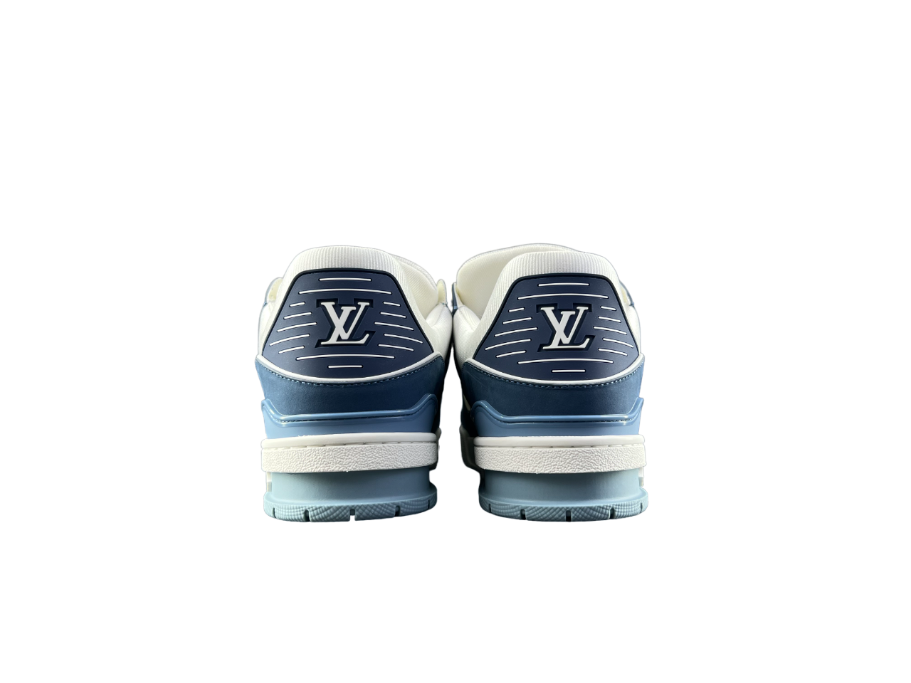 Louis Vuitton LV Trainers Albastru Alb - prezentare produs