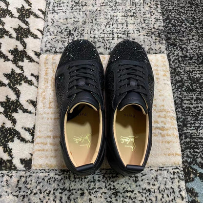 Christian Louboutin Full Negru Diamonds Low - prezentare produs