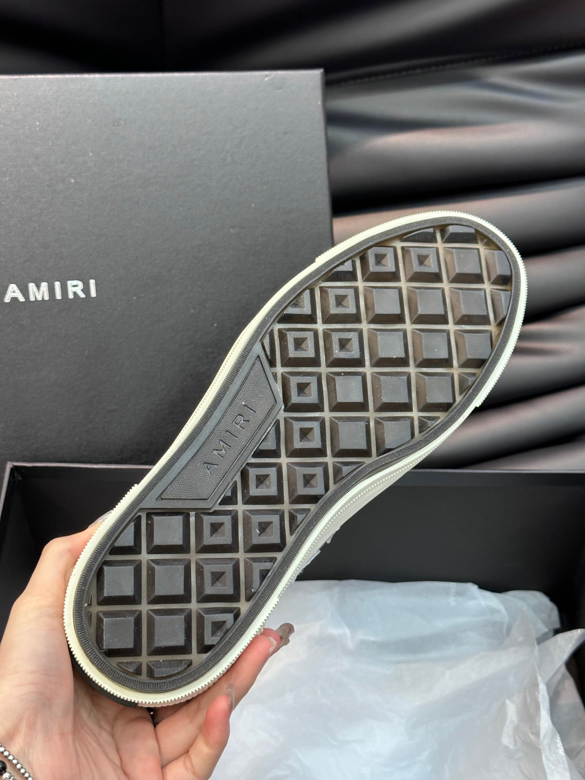 Amiri Negru Alb Pânză Pantofi sport - prezentare produs