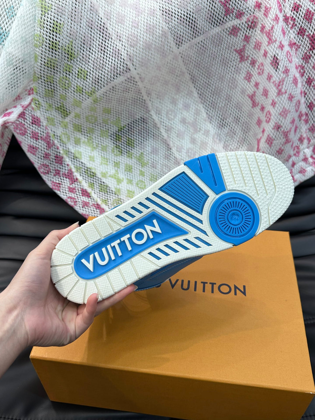 Louis Vuitton LV Skate Albastru Piele - prezentare produs