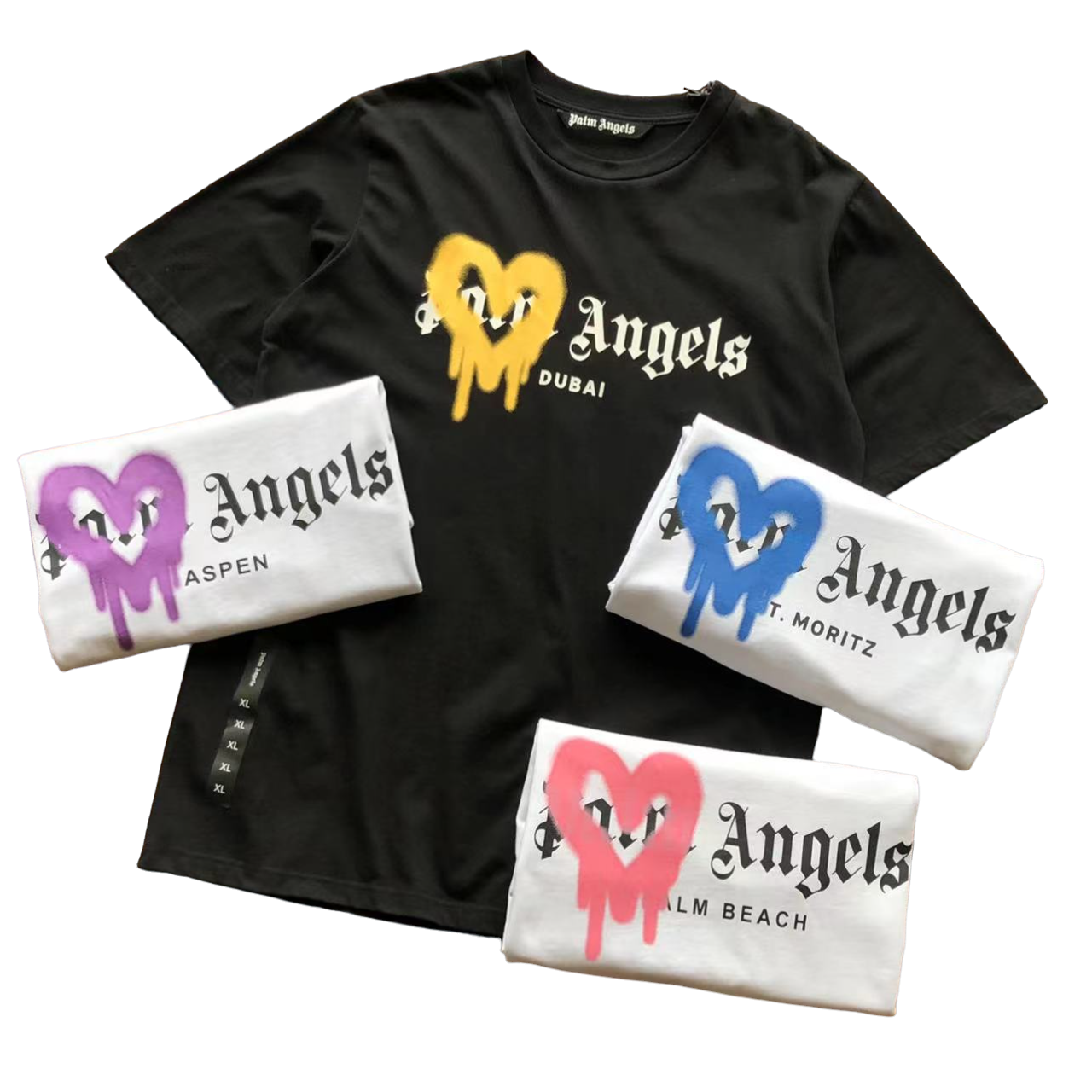 Palm Angels Heart Tricou - prezentare produs