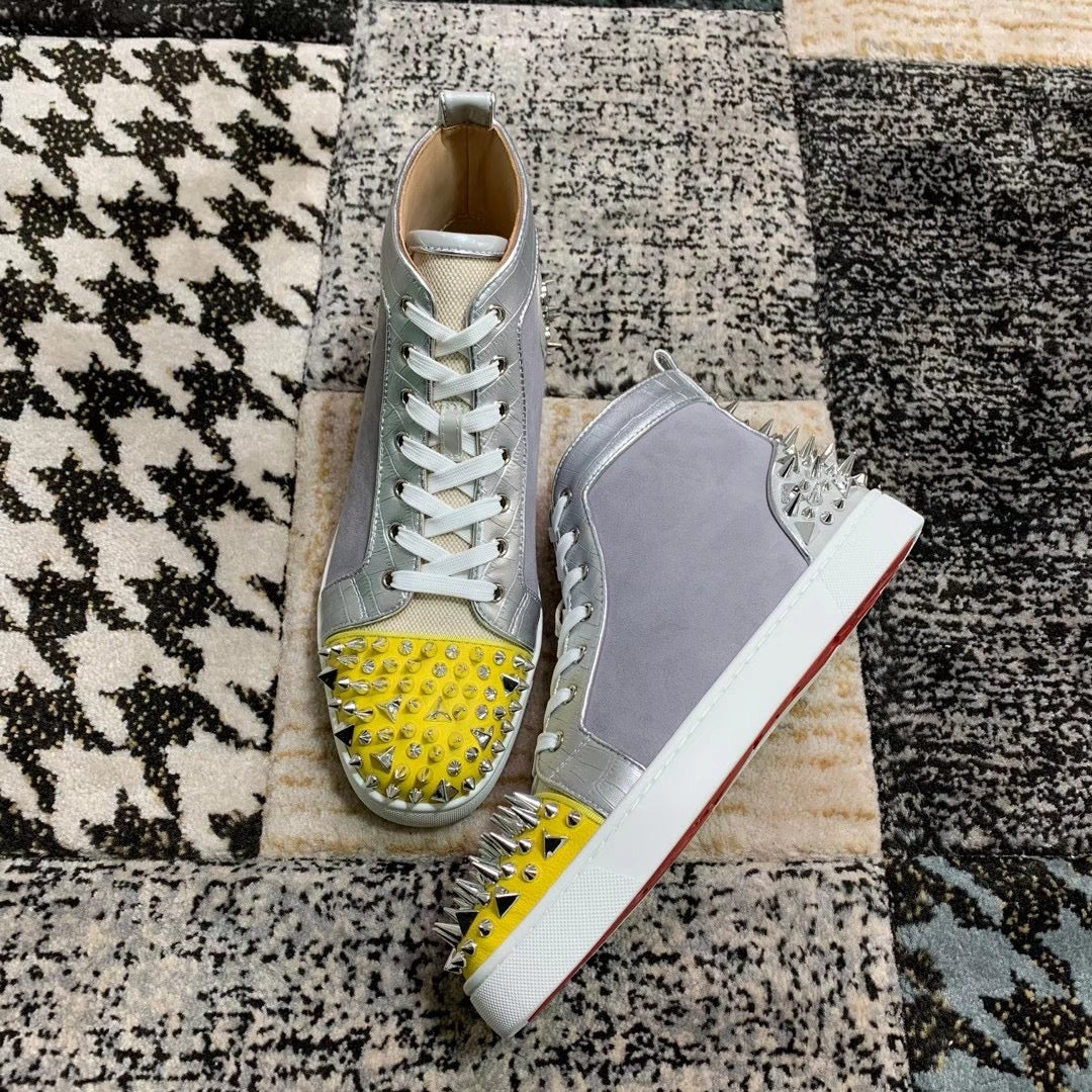 Christian Louboutin High Galben Argintiu - prezentare produs