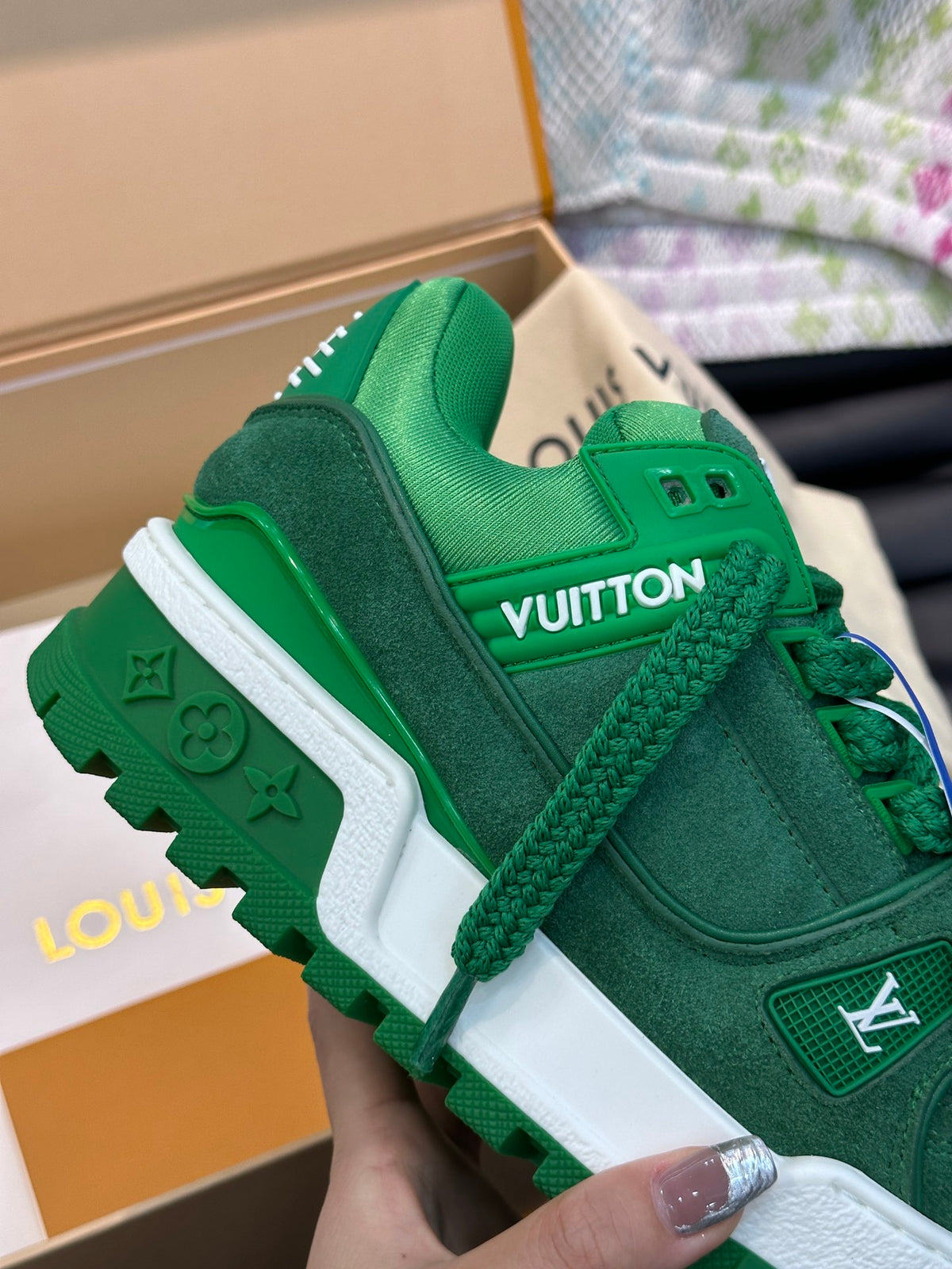 Louis Vuitton LV Trainers Maxi Verde - prezentare produs