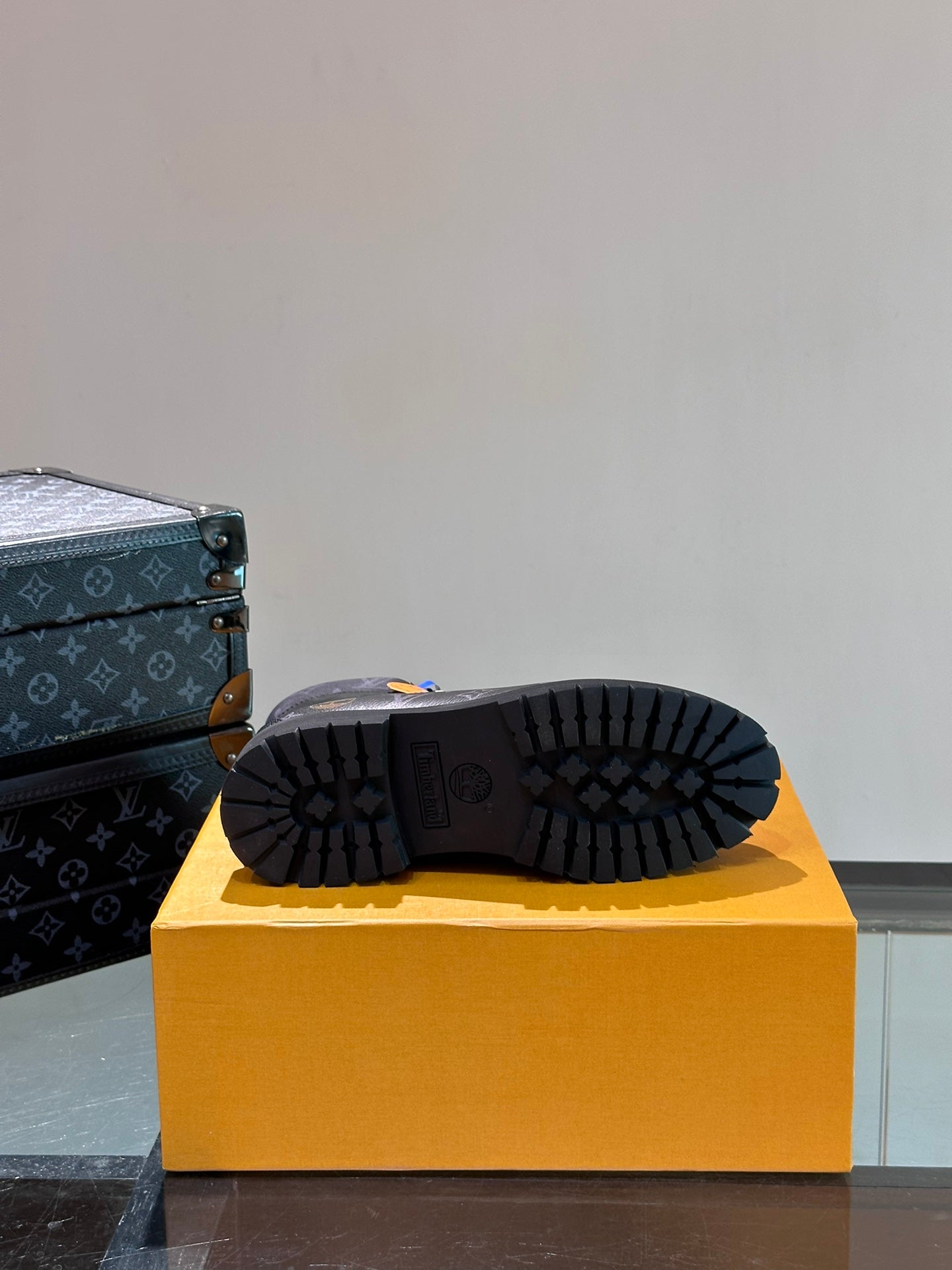 Louis Vuitton LV X Timberland Ghete Negru Pânză - prezentare produs
