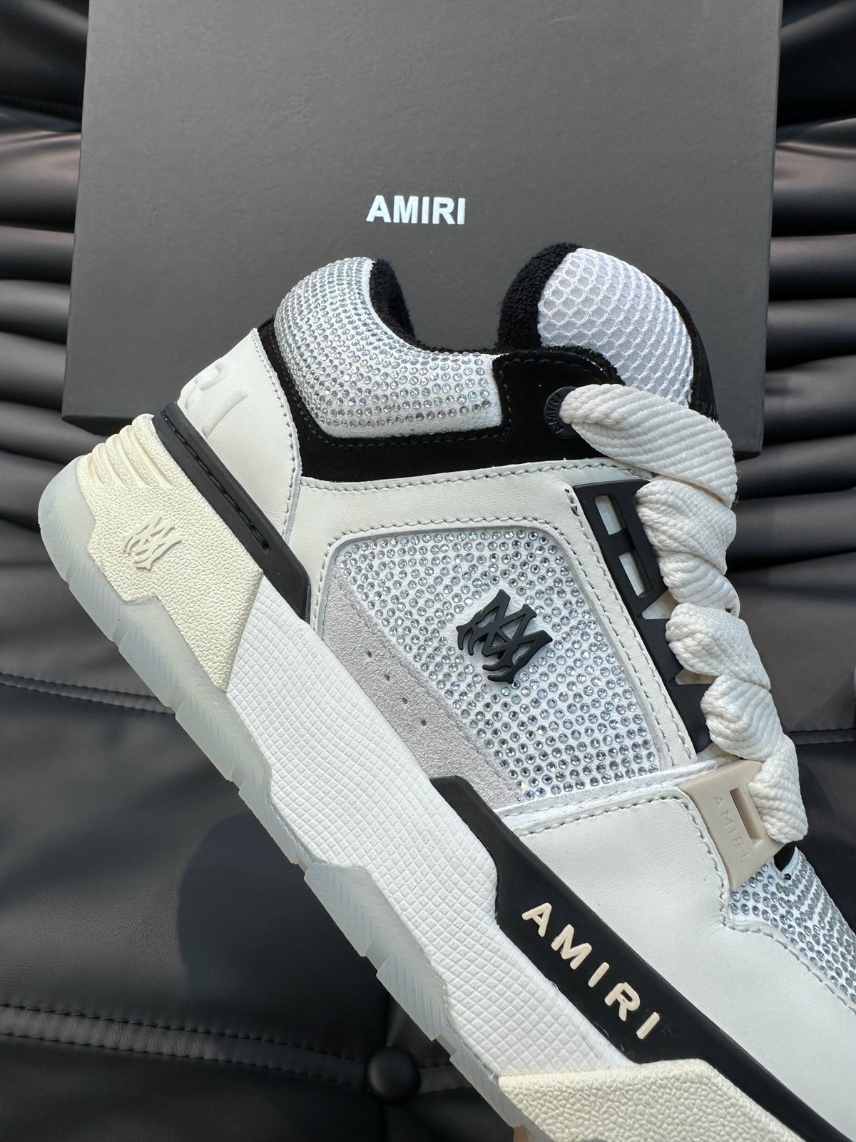Amiri Ma 1 Alb Negru Diamonds New Colecție Pantofi sport - prezentare produs